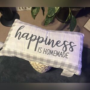 Hobby Lobby Gray and White Accent Pillow